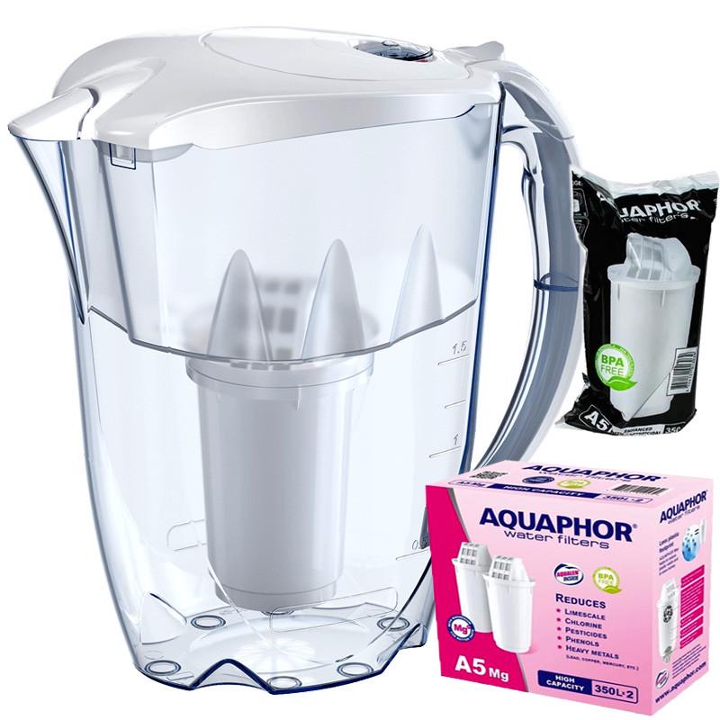 Фильтр-кувшин Аквафор Арктик А5 с двумя модулями А5Mg Белый (1881398245)