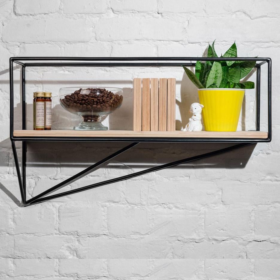 Полка настенная EcoLoft IN-2806 в стиле лофт 70х20х50 см (28537331)