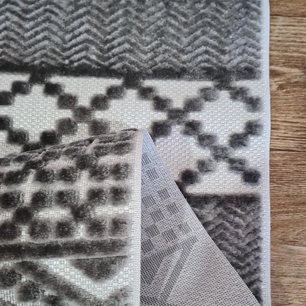 Ковер акриловый Garden 1,5х2,3 м Кремовый/Серый (05843) - фото 4 Ковер акриловый Garden 1,5х2,3 м Кремовый/Серый (05843) - фото 4