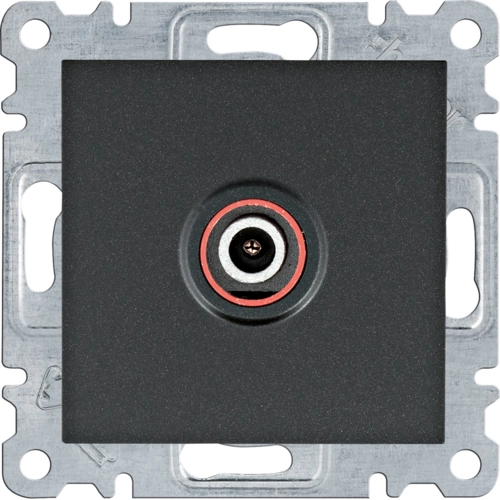 Розетка ТВ Hager Lumina Черный (WL3213)