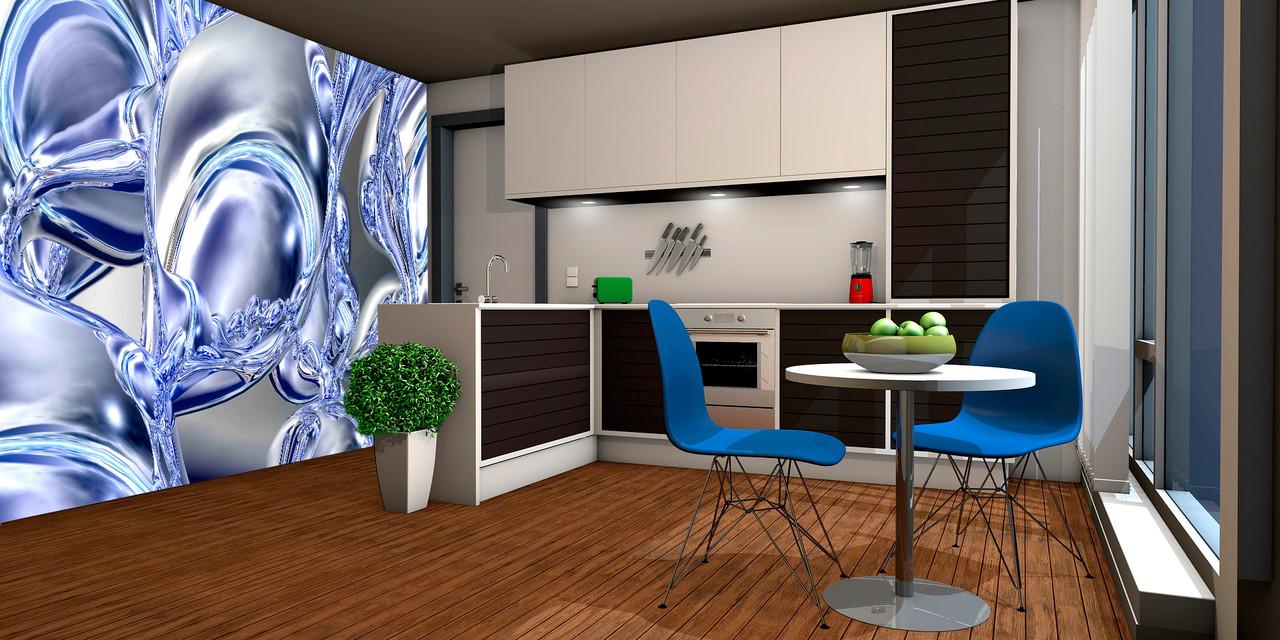 Фотообои флизелиновые абстракция для спальни/зала/кухни Вода