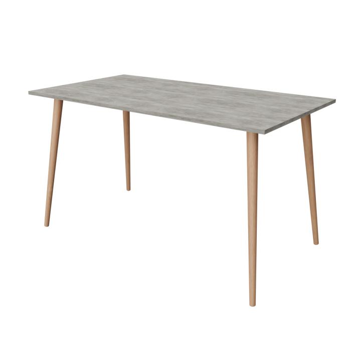 Стіл обідній прямокутний Неман Лойс 1280х680 мм Бетон/Вільха (46321)