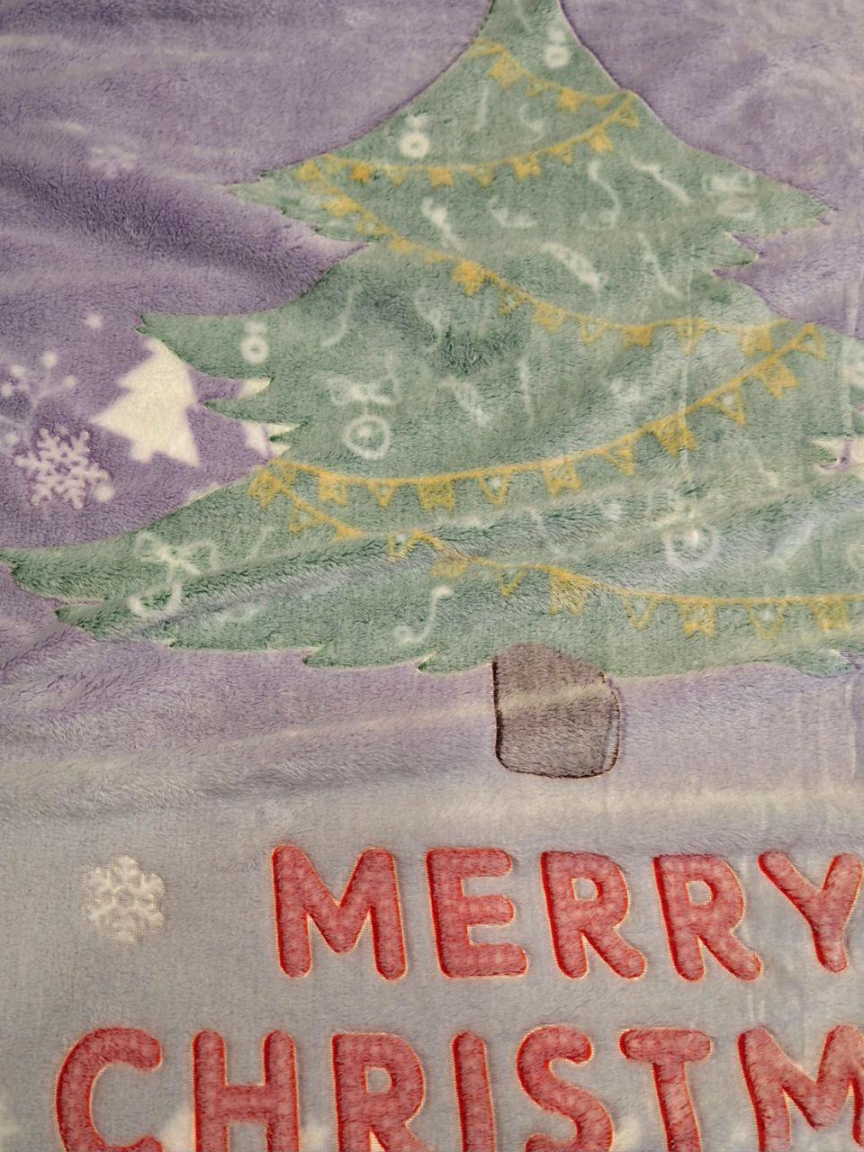 Плед новорічний флісовий Malloory Home Merry Christmas полуторний 150x200 см (1487) - фото 6