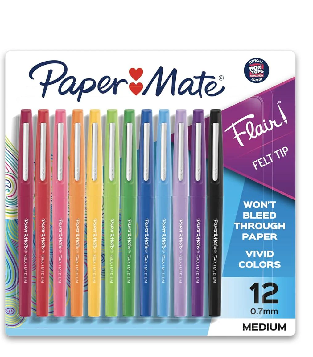 Фломастери Paper Mate Flair Felt Tip Pens 0,7 мм Набір 12 шт. (22332835)