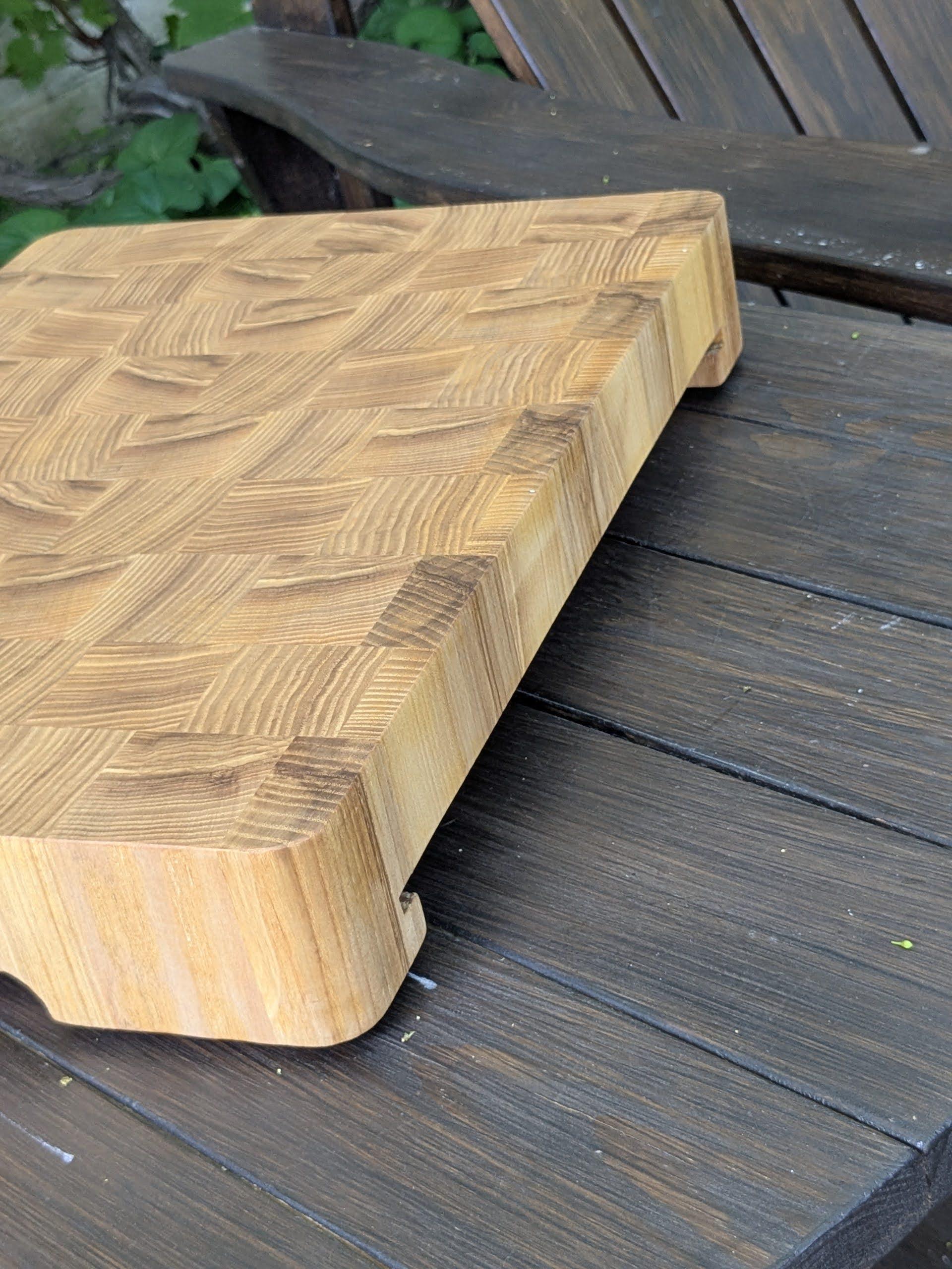 Дошка кухонна торцева для нарізання з гастроємністю з бічними ручками та силіконовими ніжками 400х300х60 мм (BR-002) - фото 14 Дошка кухонна торцева для нарізання з гастроємністю з бічними ручками та силіконовими ніжками 400х300х60 мм (BR-002) - фото 14