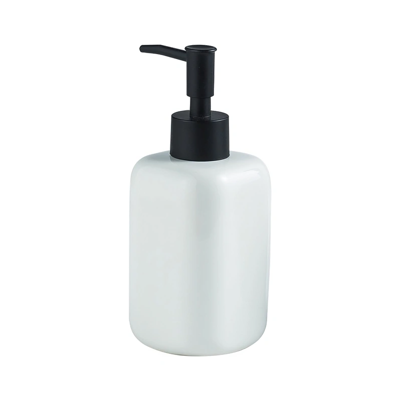 Дозатор мыла керамический для ванной комнаты Белый