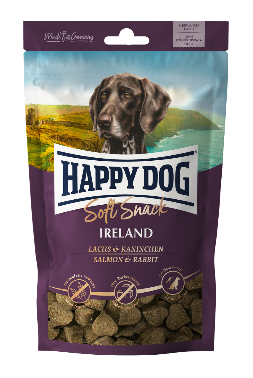 Мягкое лакомство Happy Dog Soft Snack Ireland со вкусом лосося и кролика 100 г (60688)