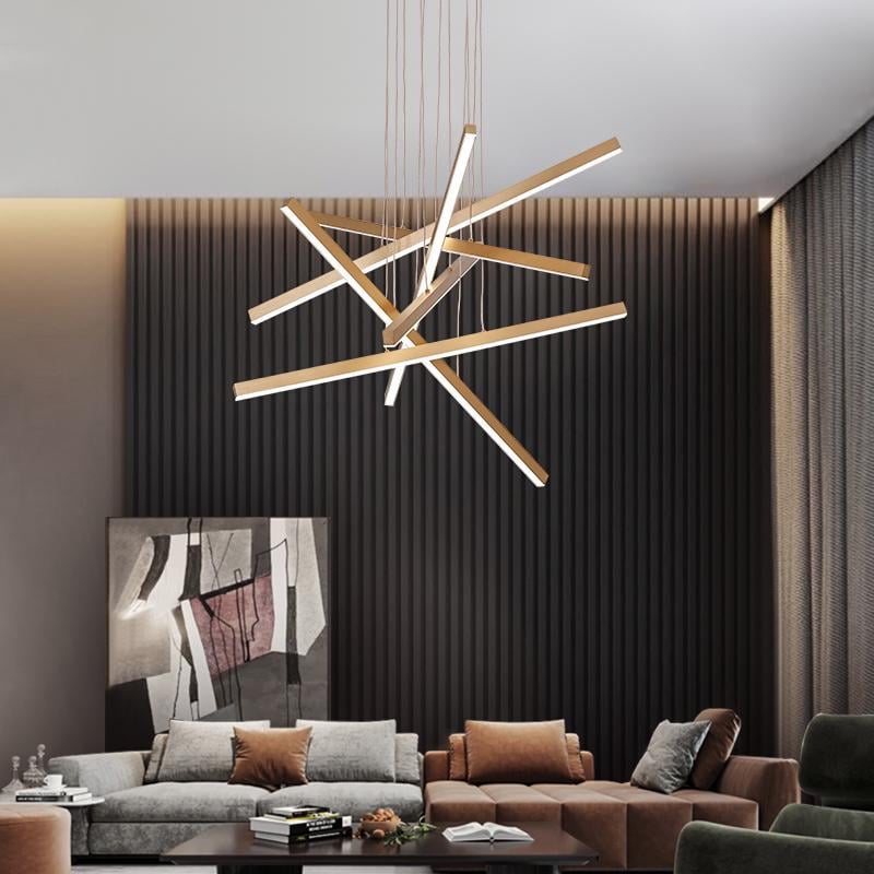 Тросовая люстра Move Lamp 057611/5 gd