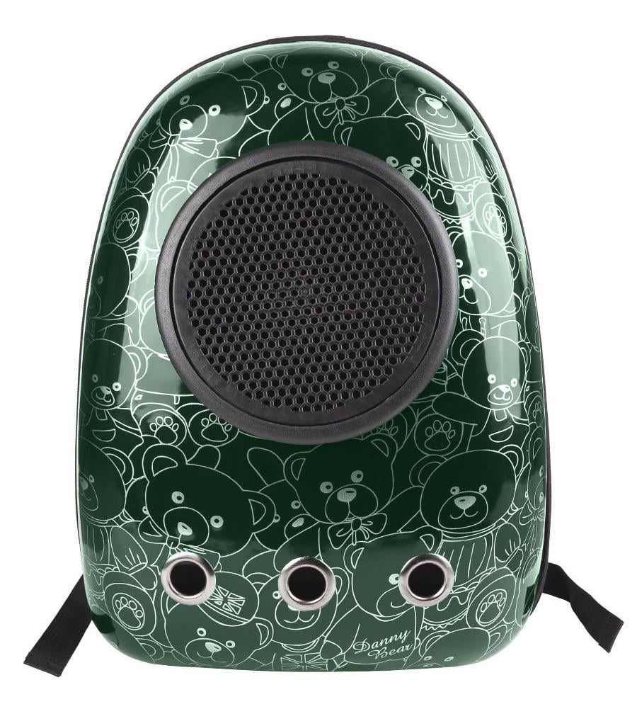 Рюкзак для переноски домашних питомцев CosmoPet CP-87 с иллюминатором 42х31х20 см Green Bear (3_06370) - фото 2 Рюкзак для переноски домашних питомцев CosmoPet CP-87 с иллюминатором 42х31х20 см Green Bear (3_06370) - фото 2