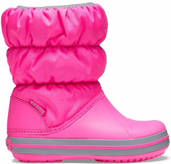 Зимние сапоги Crocs Winter Puff Boot р. С11/EUR 28-29 Electric Pink/Light Grey (9908585) - фото 2