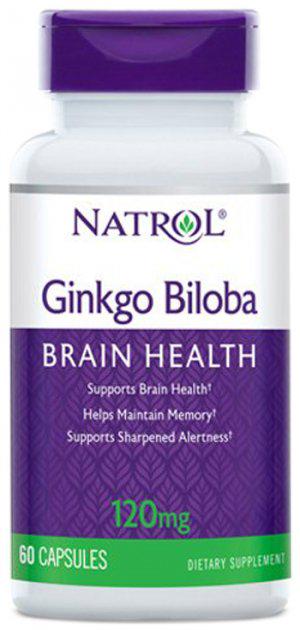 Гінко білоба Natrol Ginkgo Biloba 120 мг 60 Caps