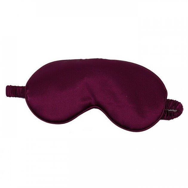 Маска шелковая для сна Silenta Silk Wave Сливовый (A17128)