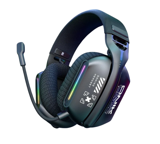 Наушники беспроводные игровые Onikuma GT808 Tri-Mode с микрофоном Bluetooth 5.3 2.4 GHz 3.5 мм Черный (2675538062) Наушники беспроводные игровые Onikuma GT808 Tri-Mode с микрофоном Bluetooth 5.3 2.4 GHz 3.5 мм Черный (2675538062)