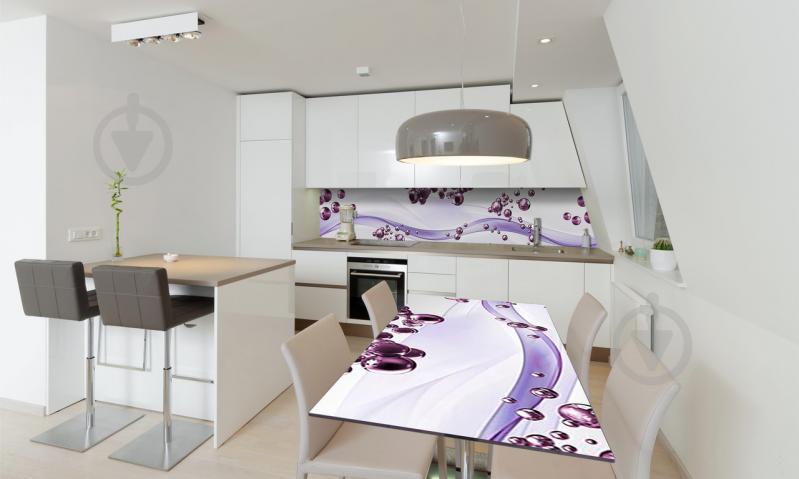 Наклейка виниловая на стол Zatarga «Фиолетовые Сферы» 650х1200 мм Z180732/1st