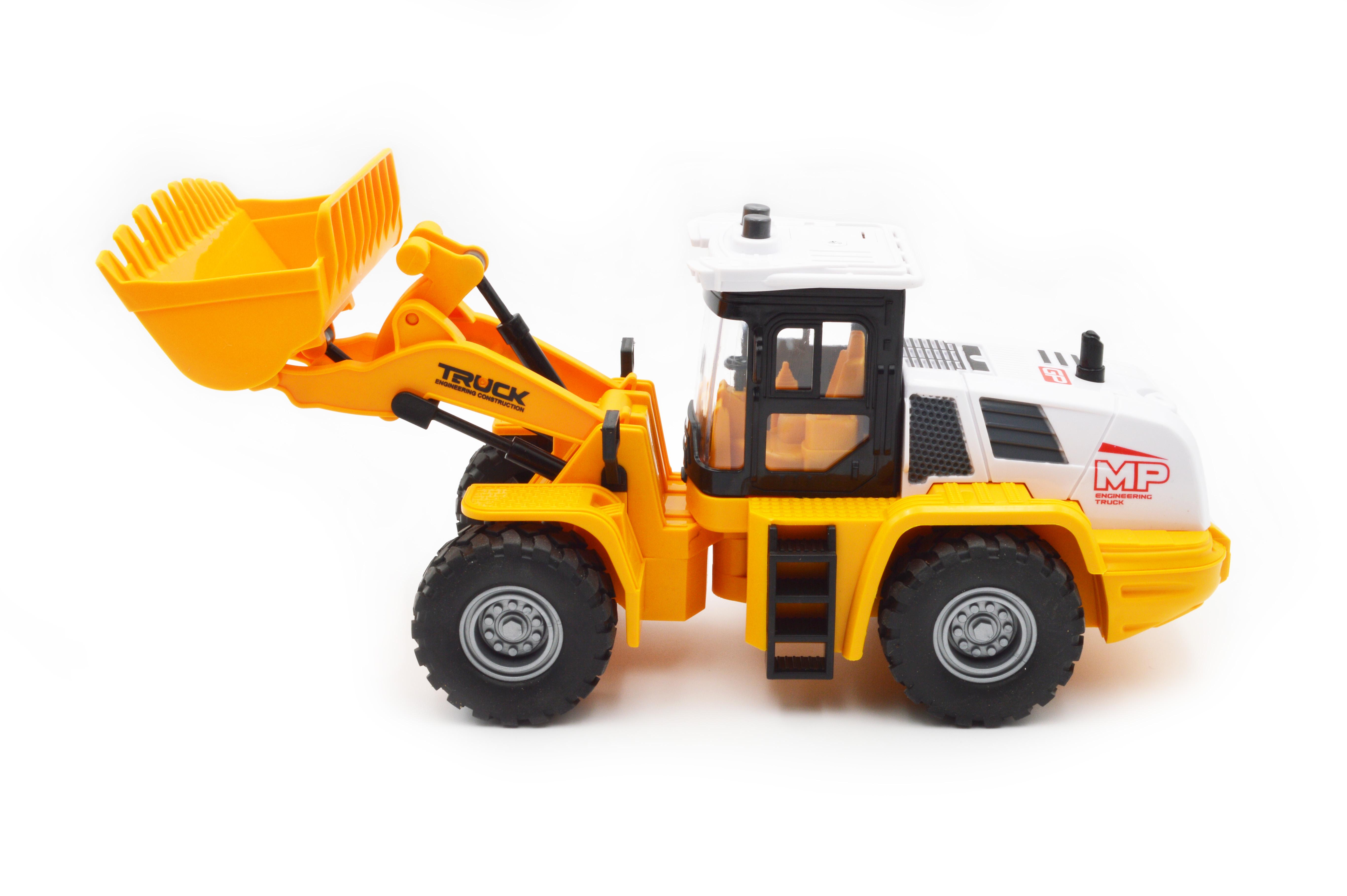 Игрушечный бульдозер JS129-1 инерция свет звук - фото 2 Игрушечный бульдозер JS129-1 инерция свет звук - фото 2