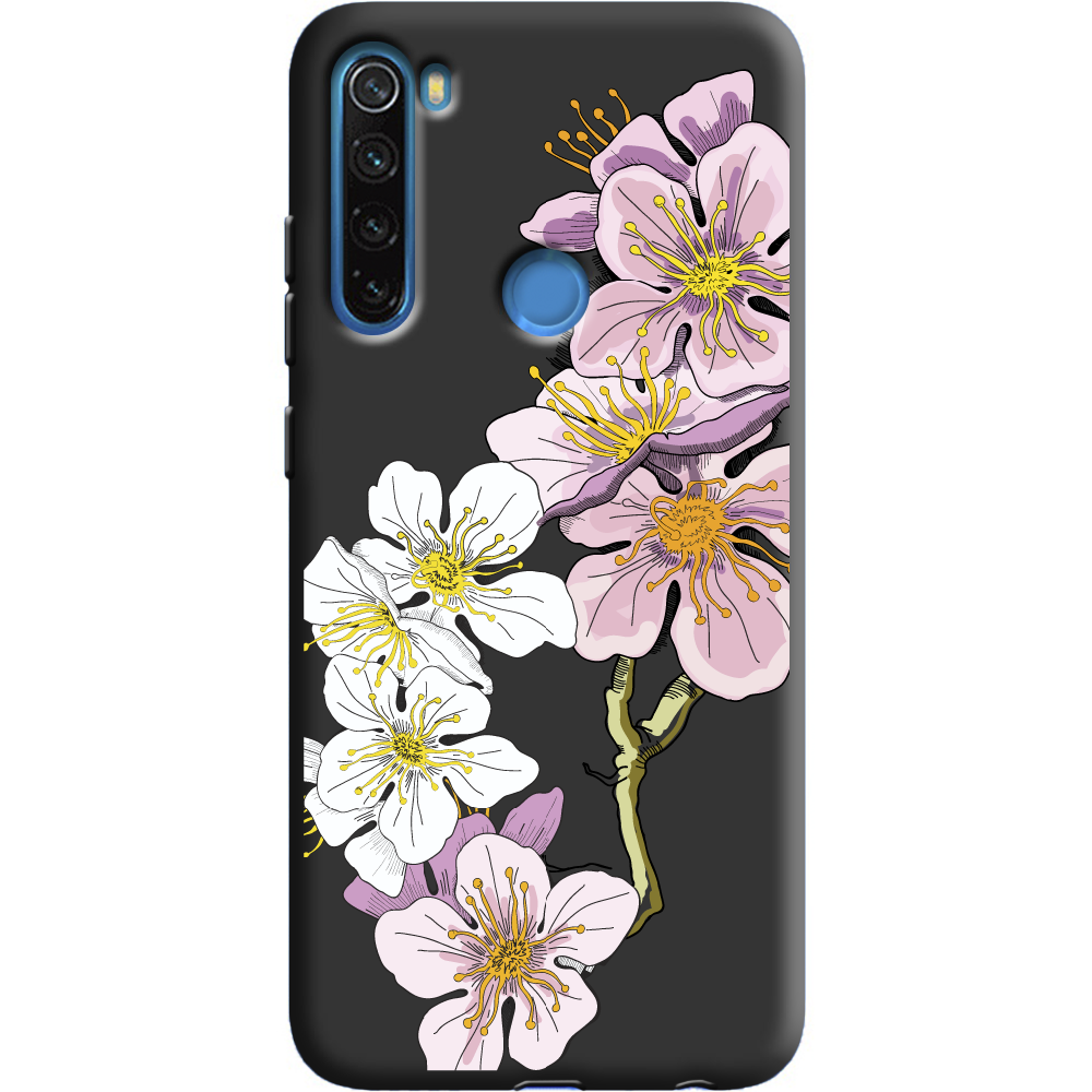 Чохол Boxface Xiaomi Redmi Note 8 Cherry Blossom Чорний силікон (38214-cc4-38332)