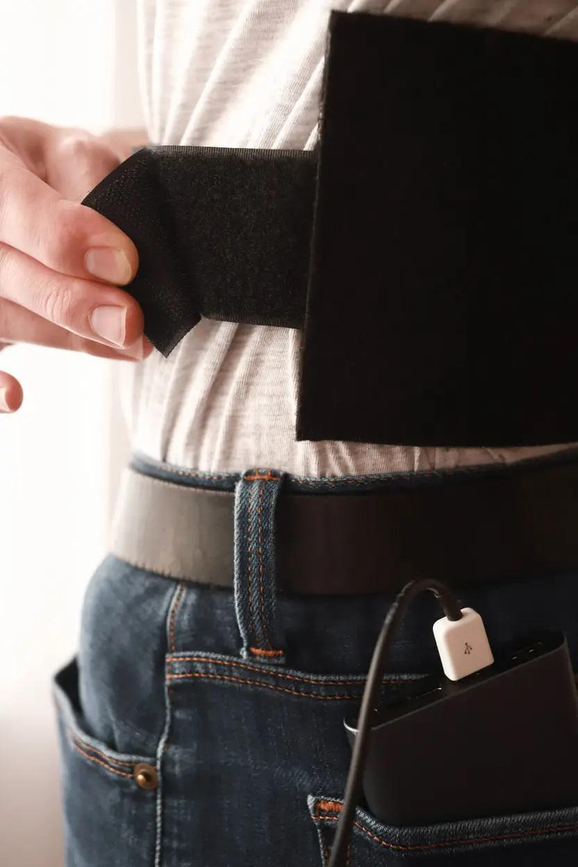 Грелка-пояс Трио 05003 с функцией Power Bank 5 В 10 Вт 12x 40 см Черный (609275) - фото 9