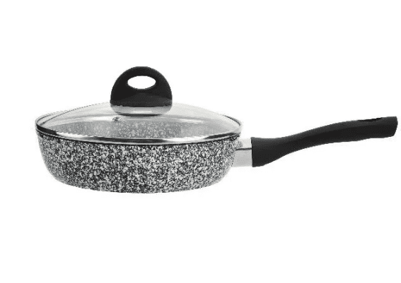 Сковорода Edenberg 28 см з кришкою та гранітним кам'яним покриттям (EB-3440)