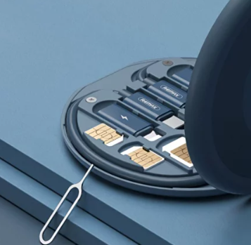 Набір перехідників для заряджання телефонів 5в1 Синій (X00011-1) - фото 2 Набір перехідників для заряджання телефонів 5в1 Синій (X00011-1) - фото 2