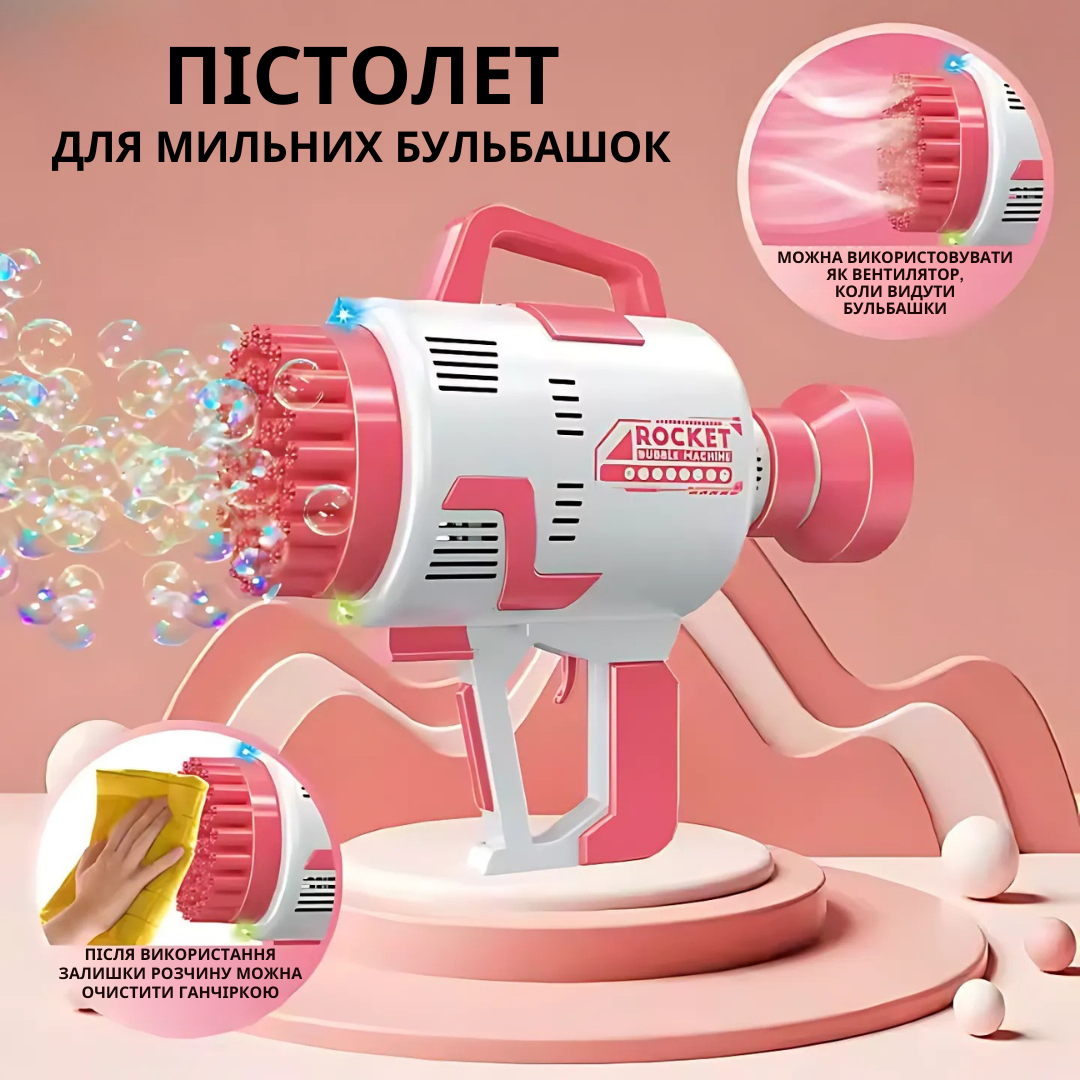 Генератор мыльных пузырей для детей на батарейках Коричневый - фото 4 Генератор мыльных пузырей для детей на батарейках Коричневый - фото 4