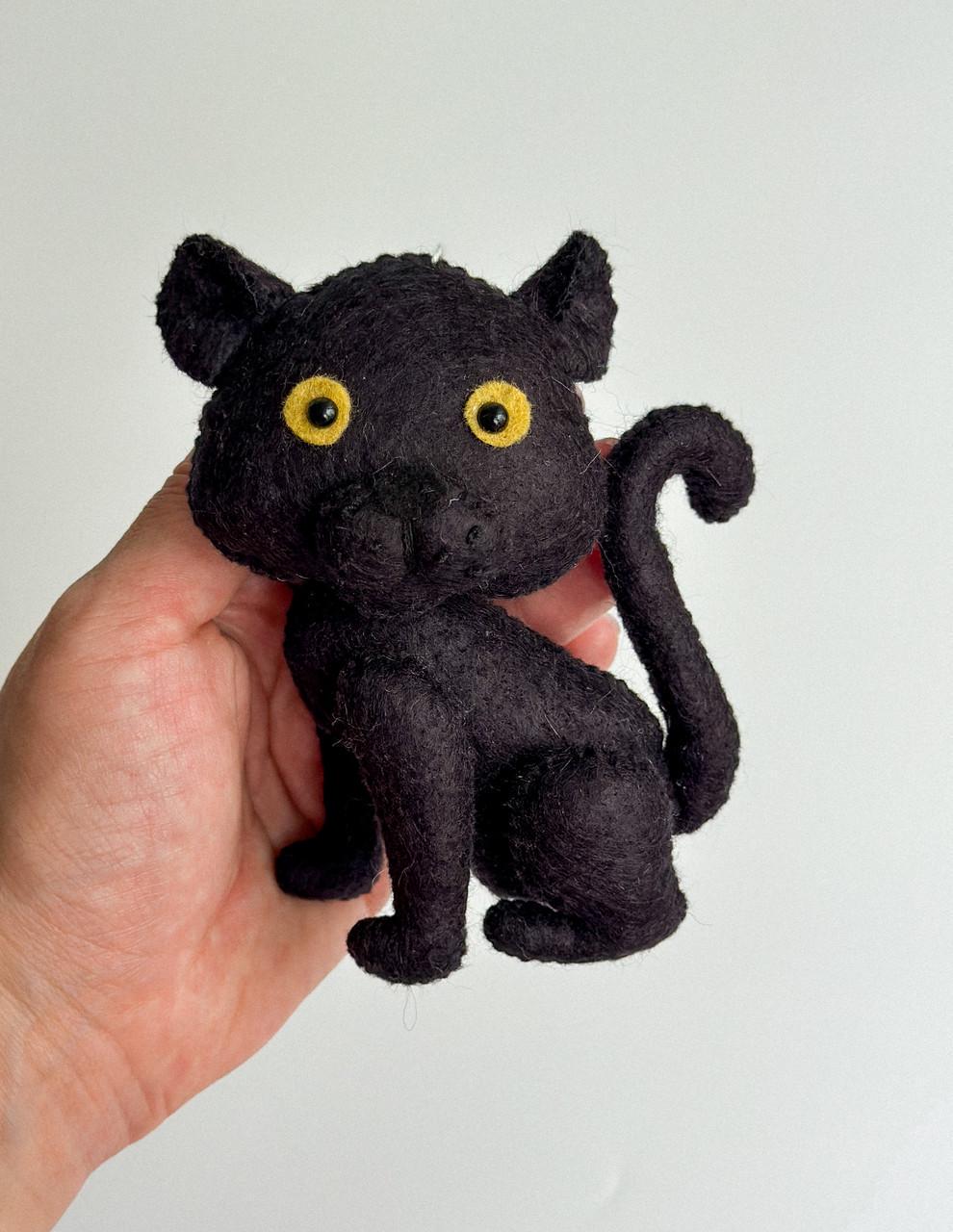 Іграшка з фетру ручної робота Чорний пантера (28857512) - фото 2