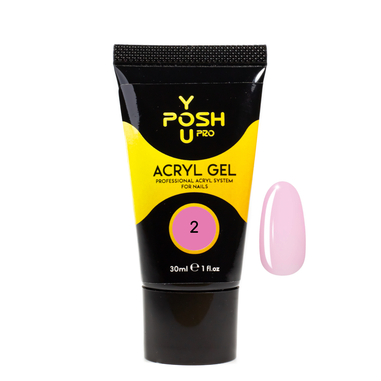 Акригель для наращивания ногтей YouPOSH Acryl Gel 30 мл №2 (23938755)