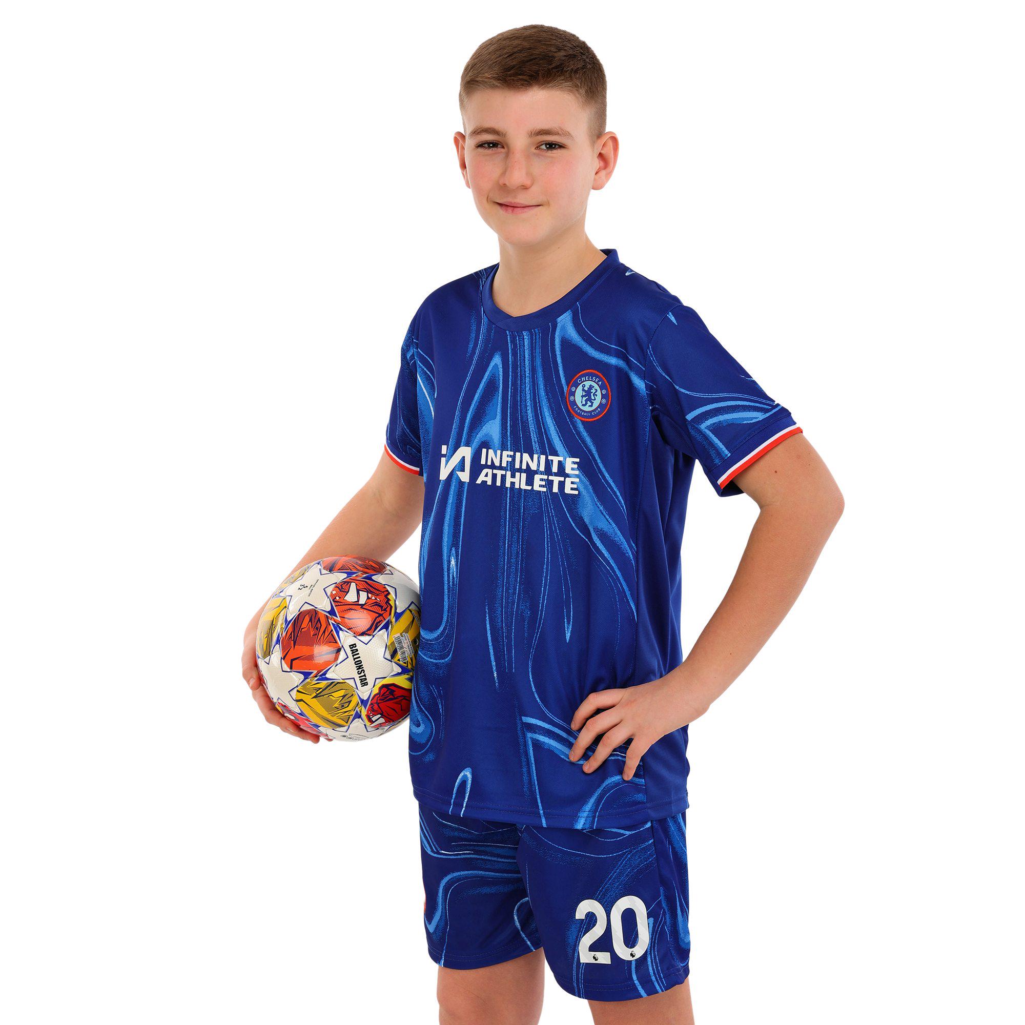 Форма футбольная детская с символикой футбольного клуба CHELSEA домашняя 2025 SP-Sport PALMER №20 р. 28 Синий (CO-4611_Синий_28,_рост_145-15)