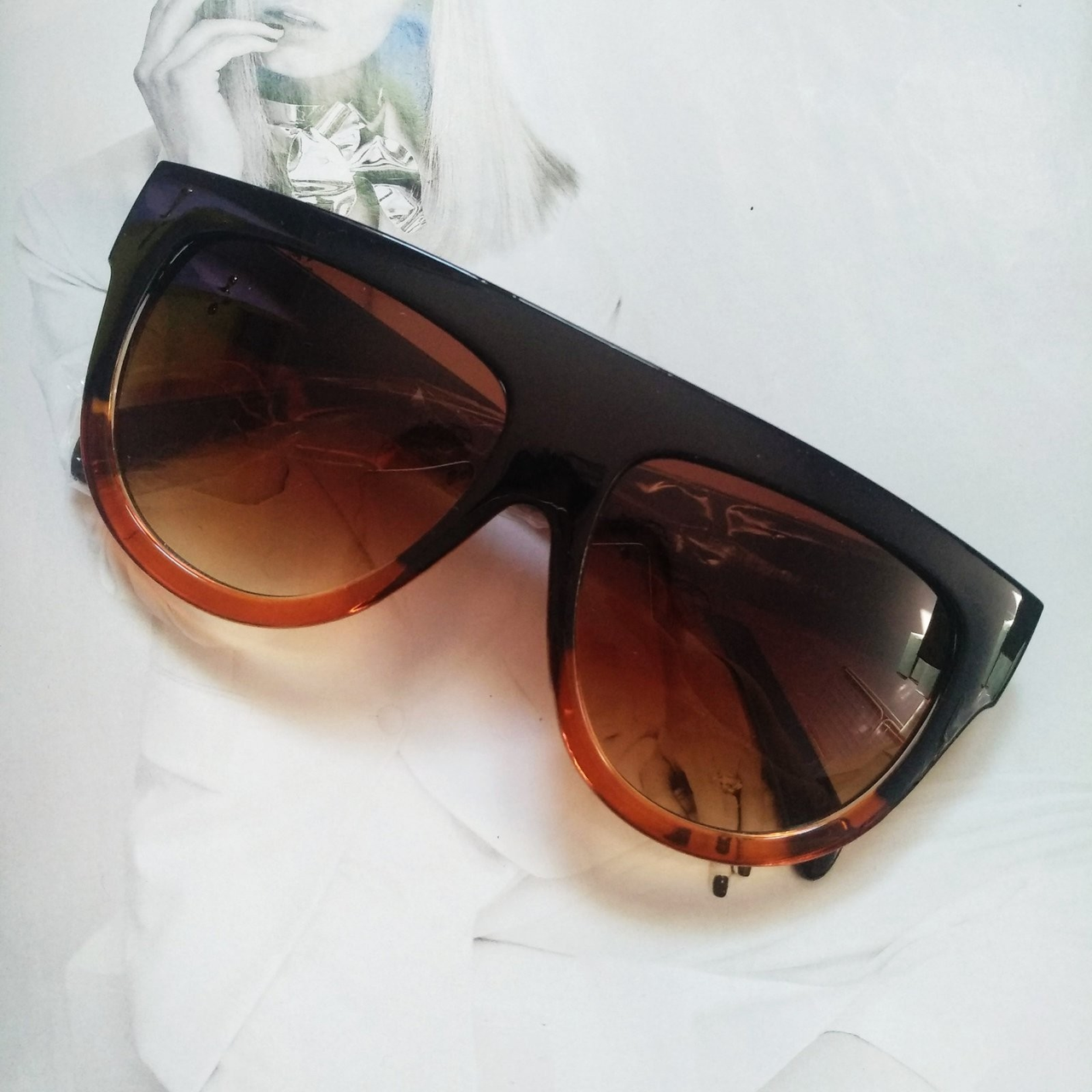 Солнцезащитные очки Коричневый с градиентом