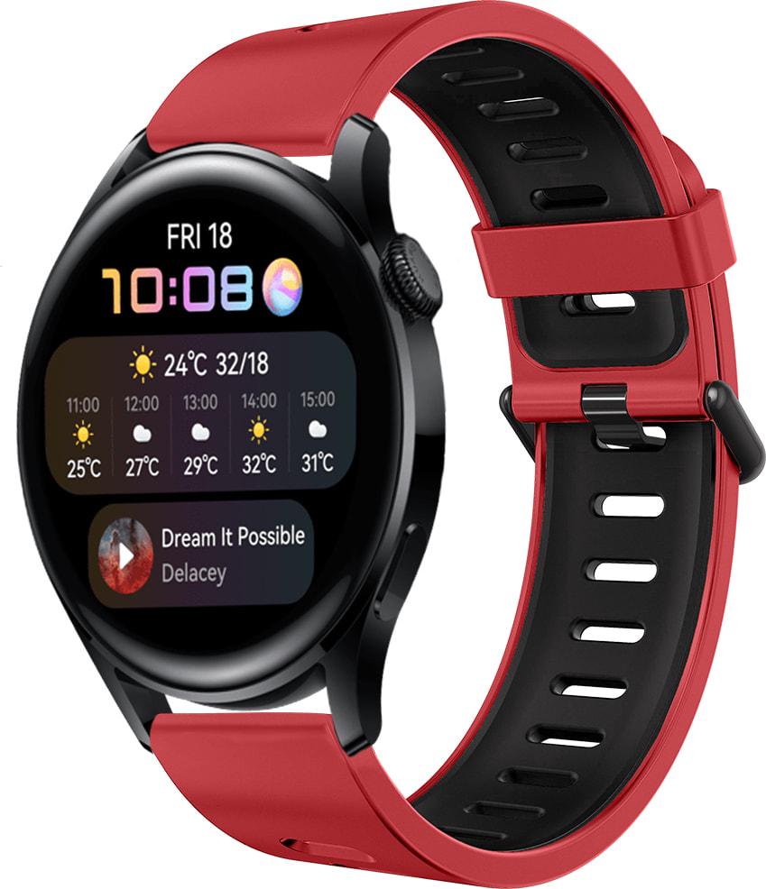 Ремешок Traf для Huawei Watch 3 Red-Black (32530)