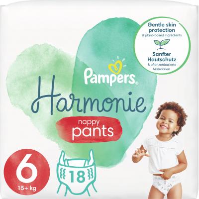 Подгузник Pampers трусики Harmonie Nappy Pants р. 6 15+ кг 18 шт. (8006540181461) - фото 1
