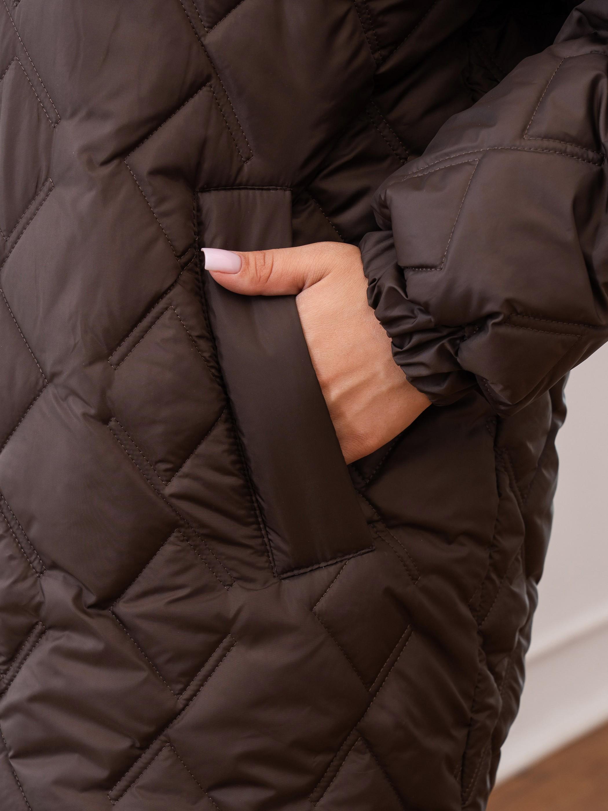 Куртка женская демисезонная UF-Fashion 00129-mt р. 68 Мокко (29200459) - фото 4 Куртка женская демисезонная UF-Fashion 00129-mt р. 68 Мокко (29200459) - фото 4