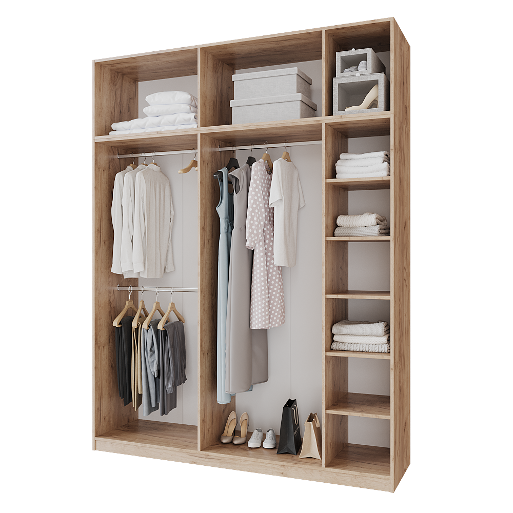 Шкаф распашной с антресолью Меблітренд Чиназес Чиа-2000.5 2000х500х2550 мм Дуб крафт золотой/Графитовый (26862400) - фото 2 Шкаф распашной с антресолью Меблітренд Чиназес Чиа-2000.5 2000х500х2550 мм Дуб крафт золотой/Графитовый (26862400) - фото 2