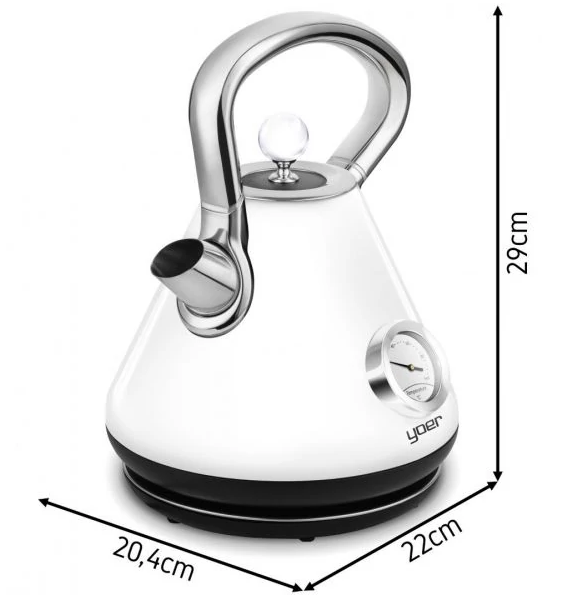 Електрочайник Yoer CRYSTAL EK02W (69990) - фото 4 Електрочайник Yoer CRYSTAL EK02W (69990) - фото 4