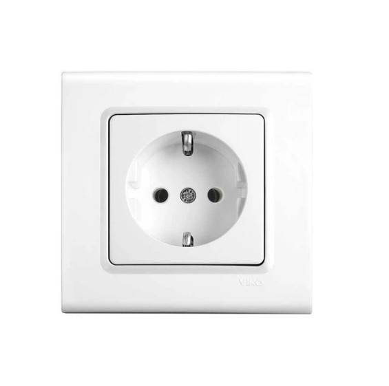 Розетка с заземлением Linnera VIKO Белый (31434097)