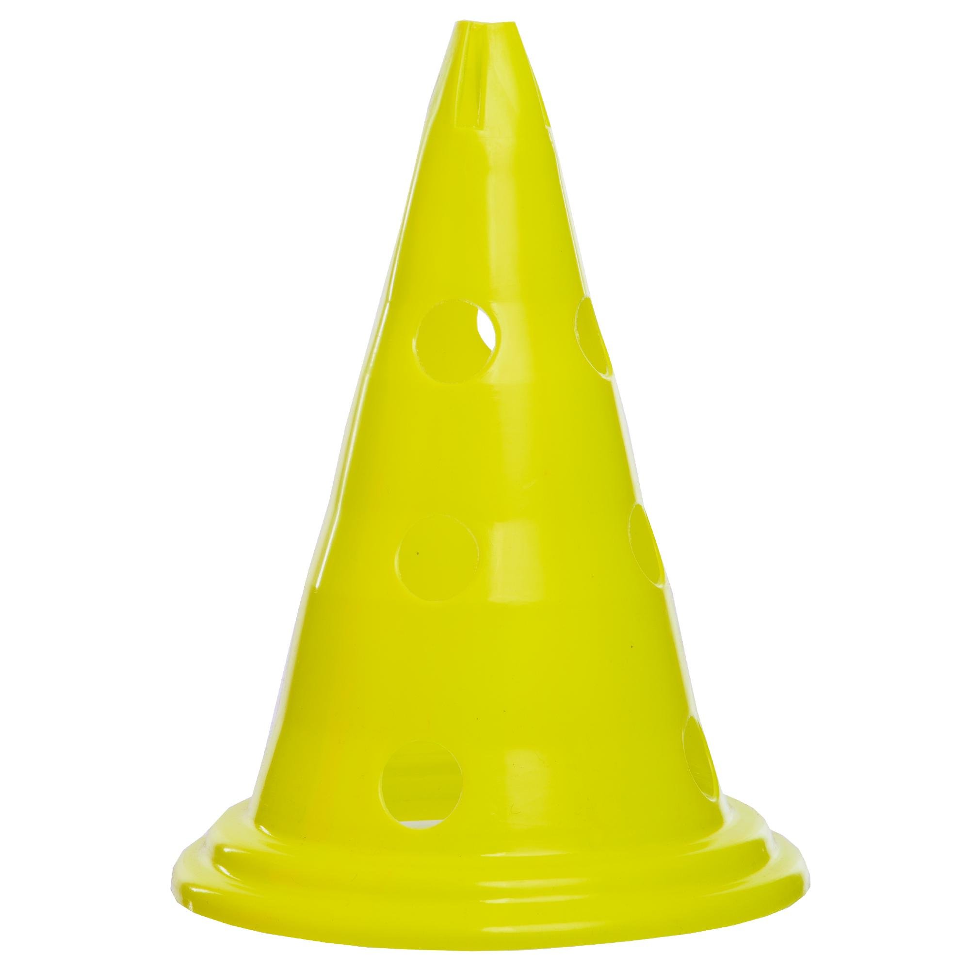 Конус-фишка для тренировок с отверстиями для штанги и держателем сверху Zelart SP-Sport C-6422 30 см Салатовый (DR007419)