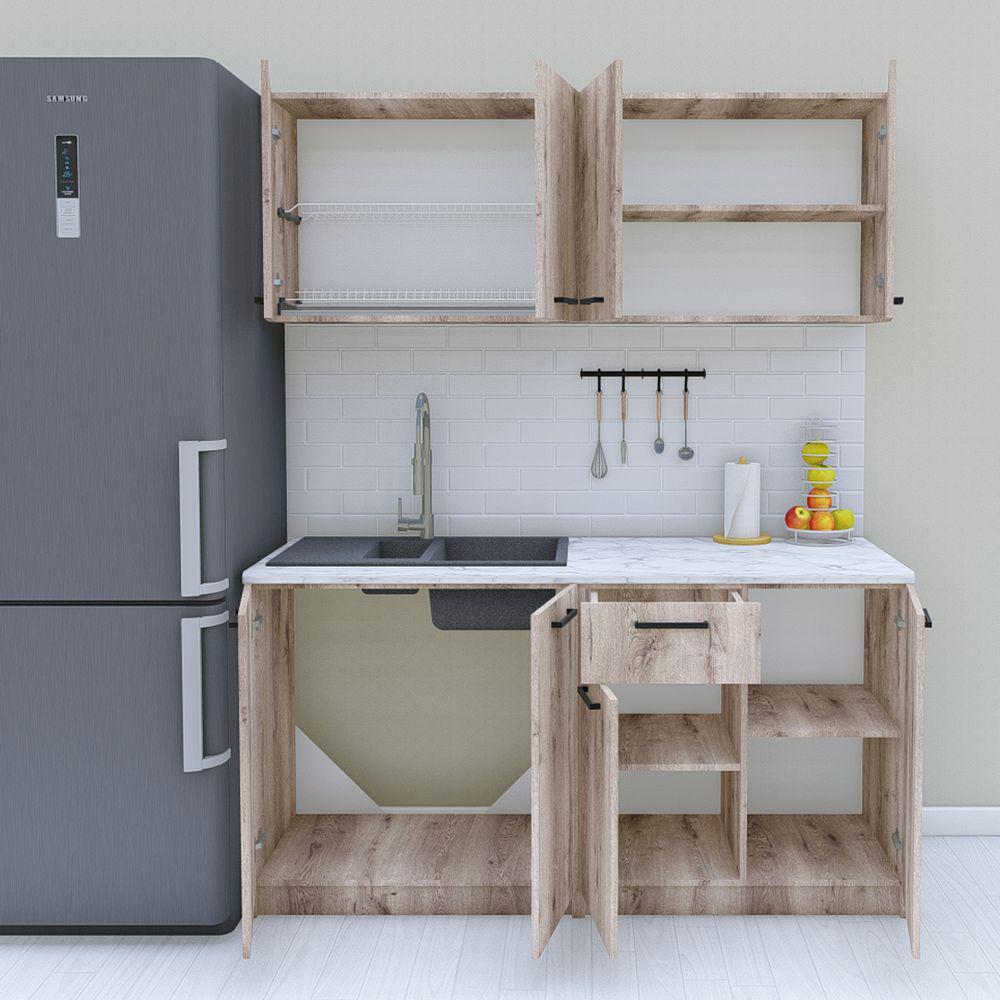 Кухня модульная готовая 1,6 м 160 см Аликанте (МП41а) - фото 2 Кухня модульная готовая 1,6 м 160 см Аликанте (МП41а) - фото 2