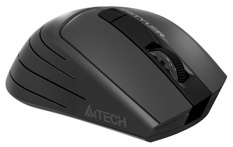 Компьютерная мышка беспроводная A4Tech FG30S Black/Grey (26449069) - фото 3 Компьютерная мышка беспроводная A4Tech FG30S Black/Grey (26449069) - фото 3