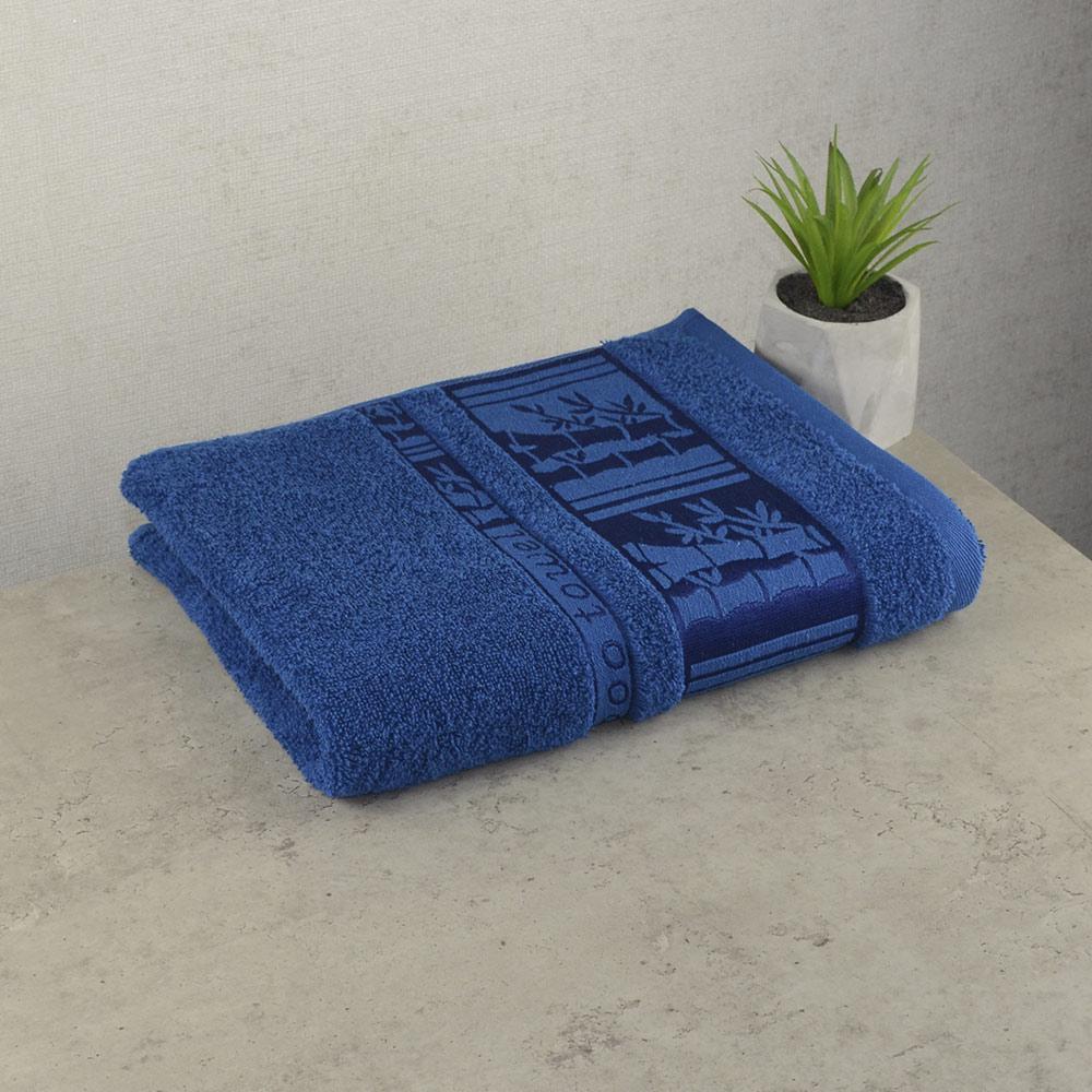 Махровое полотенце для лица GM Textile BambooN 50х90 см Синий