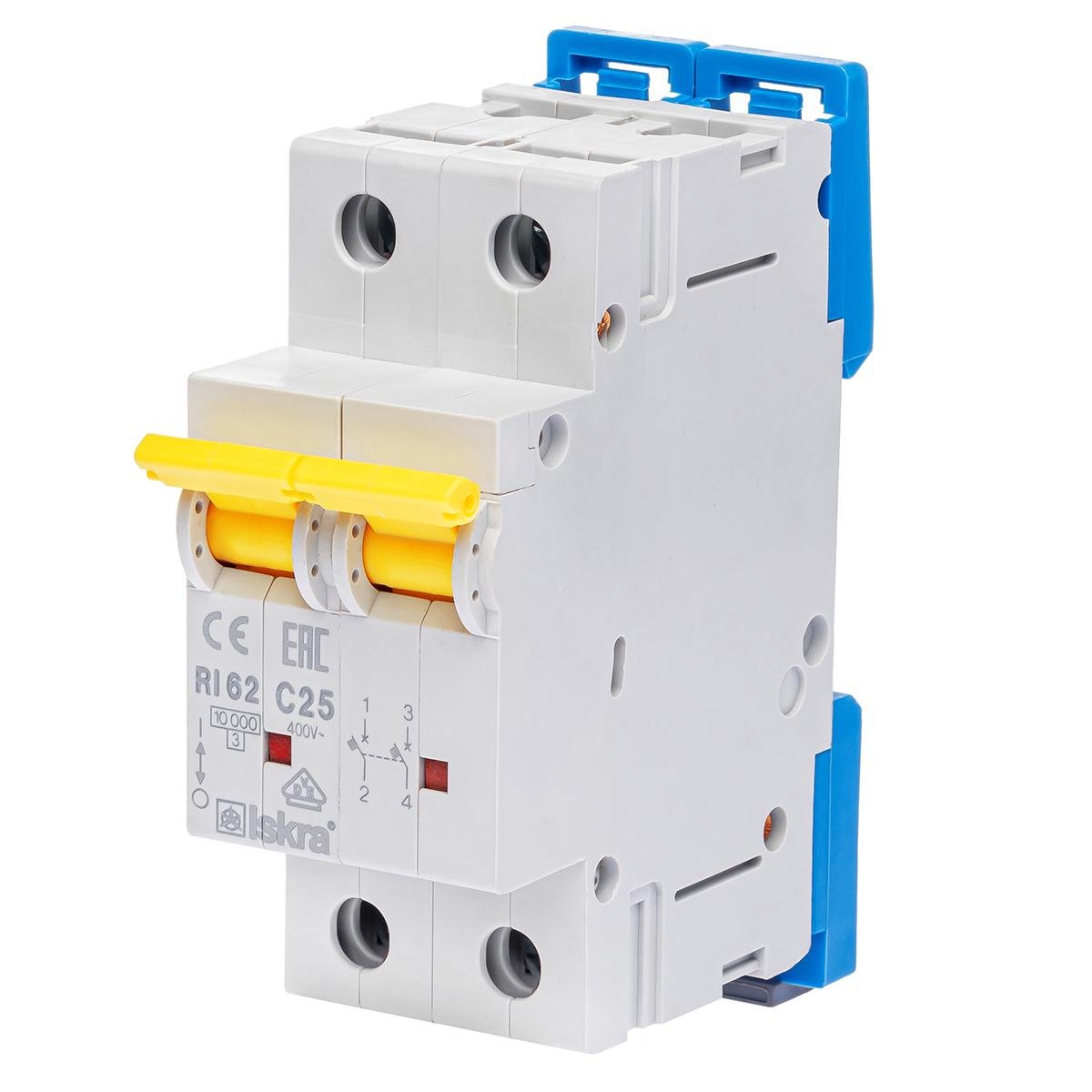 Автоматический выключатель 25A 2P 10 kA C ISKRA RI62C25A (786100154000)