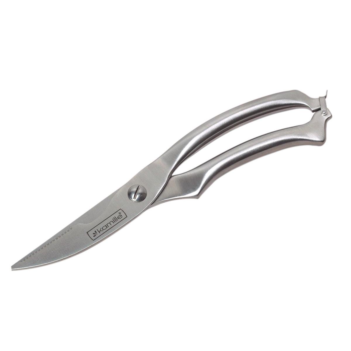 Ножницы кухонные Kamille KM-5100 из нержавеющей стали 25 см Стальной (150-84-5100) - фото 2