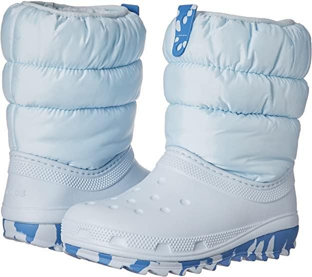 Зимові чоботи Crocs Neo Puff р. J2/EUR 33-34 Mineral/Blue (7888119)