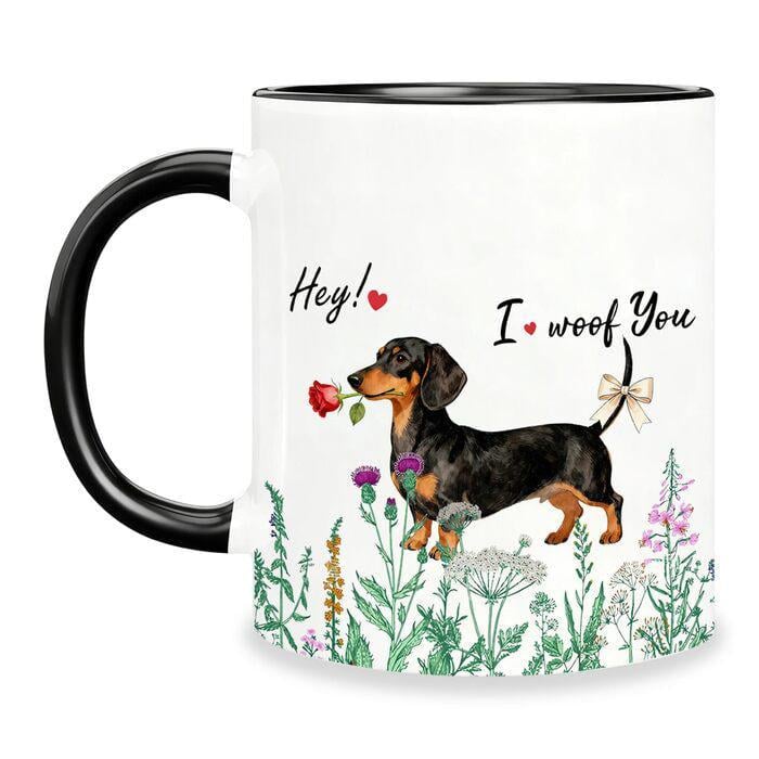 Кружка с ручкой Leseogye с изображением таксы 320 мл (2676948)