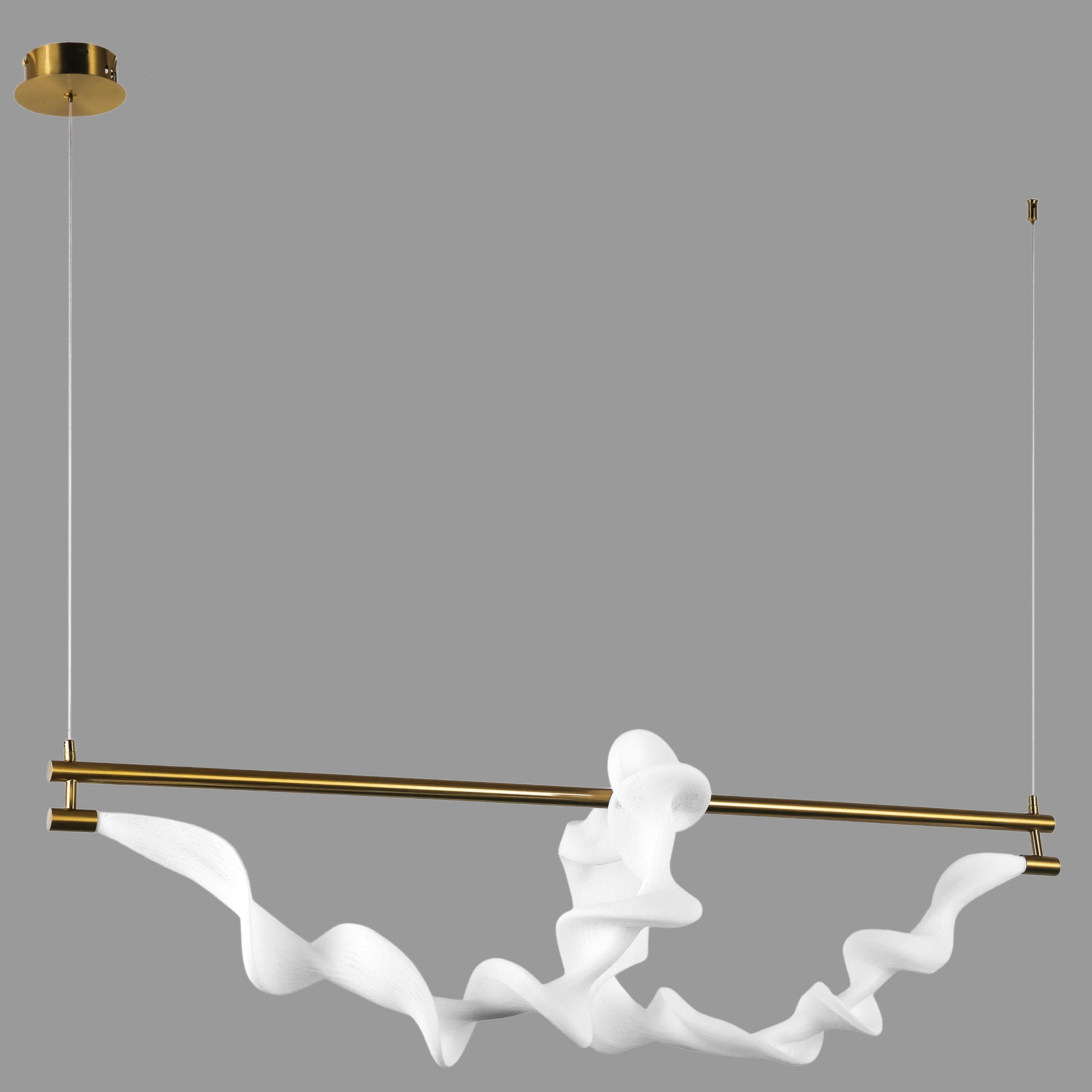 Люстра подвесная длинная из гибкого каната в стиле арт-деко Бронзовый (81-3168 (1200) AB)