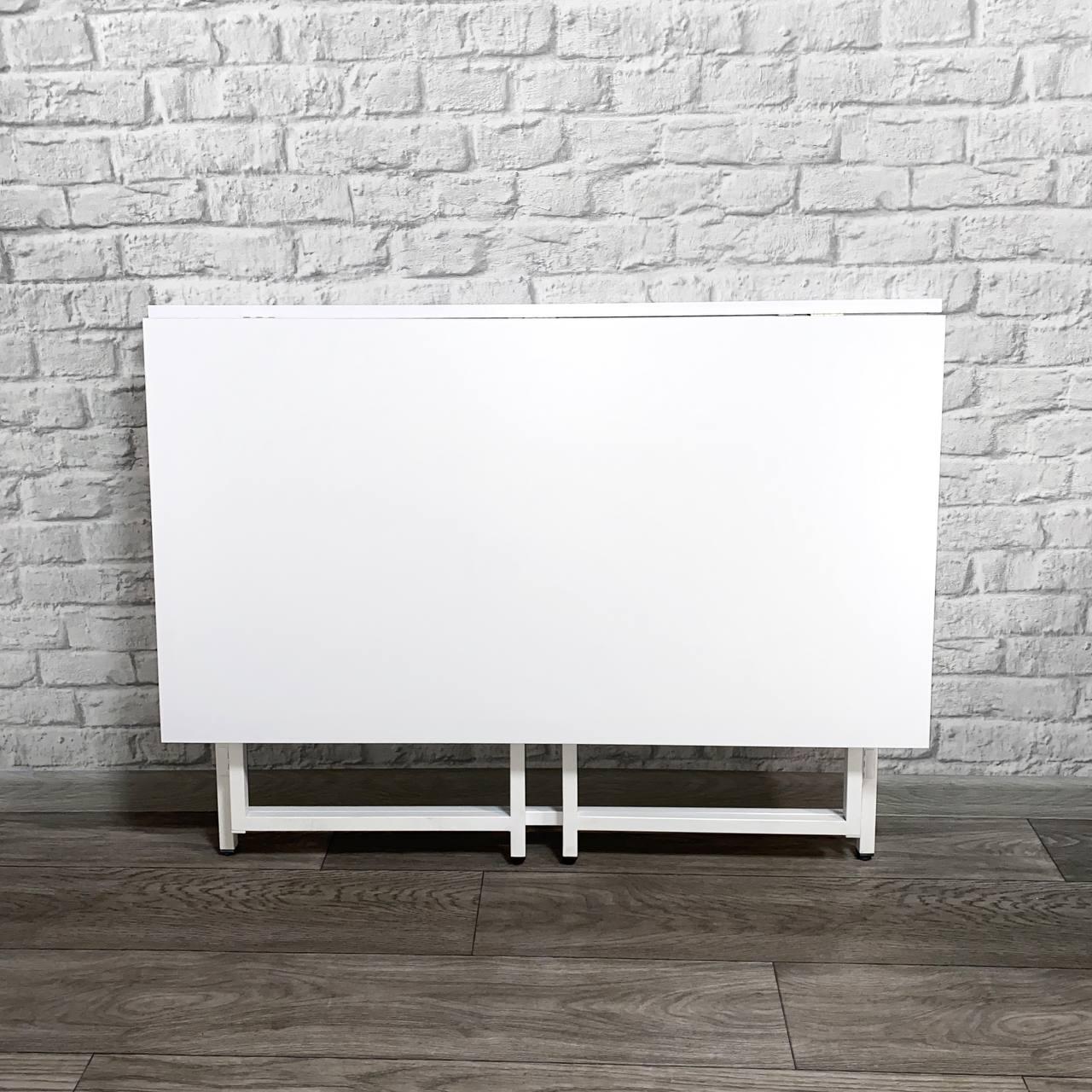 Стол письменный раскладной Krei Компакт 1000х600х750 мм Белый/Белый (ГТ0002.755.01) - фото 2