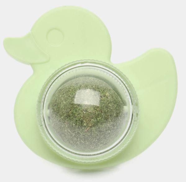 Игрушка шарик для котов Уточка вращающаяся кошачья мята Зеленый (bbaf3d06) Игрушка шарик для котов Уточка вращающаяся кошачья мята Зеленый (bbaf3d06)