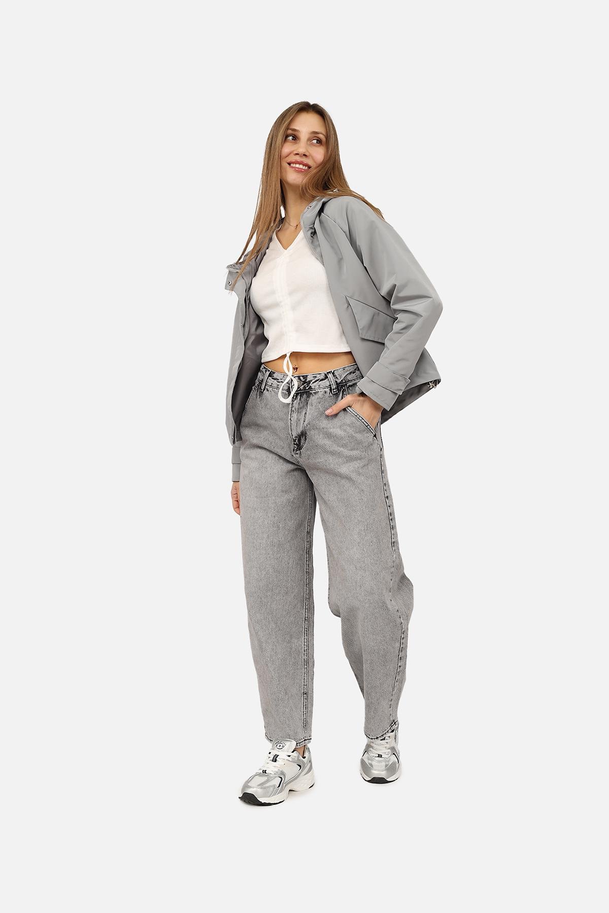 Джинсы женские Skater ЦБ-00271106 р. 50 Светло-серый (SKT001047842)