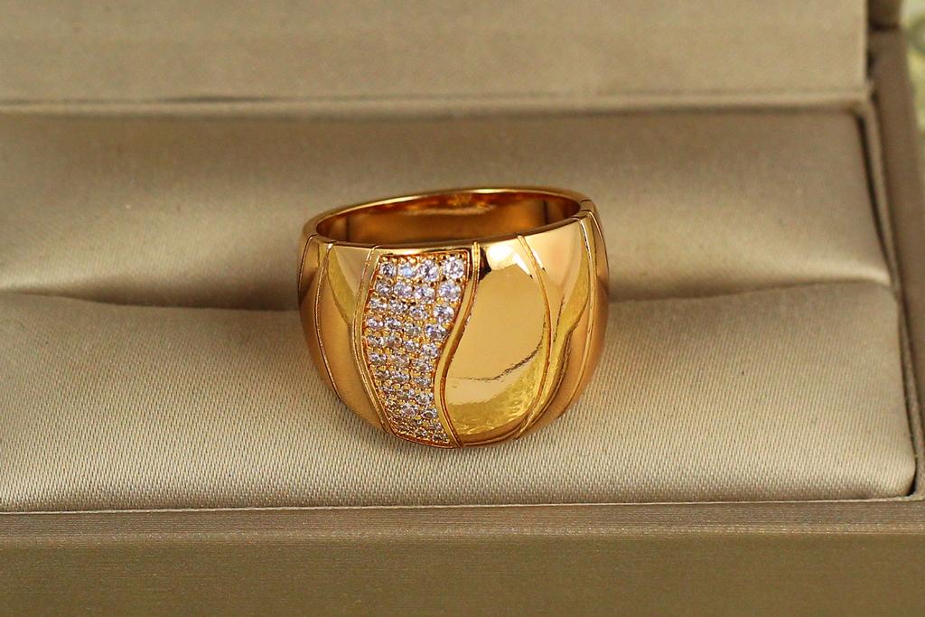 Кольцо Xuping Jewelry Синай р. 19 Золотистый