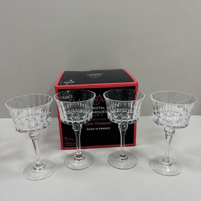 Набор бокалов для шампанского и коктейлей CD'A Lady Diamond X1718 4 шт. 230 мл 18х9,5 см (2803507411) - фото 1 Набор бокалов для шампанского и коктейлей CD'A Lady Diamond X1718 4 шт. 230 мл 18х9,5 см (2803507411) - фото 1