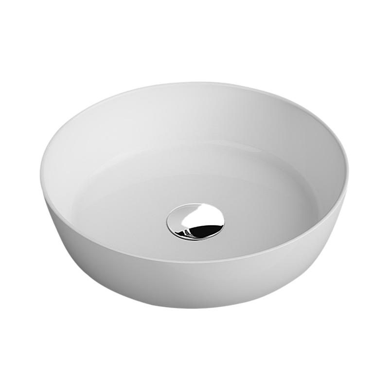 Умывальник на столешницу Quarter Bath Round Line 45 см Белый (70RO23045.00.2.3.01)