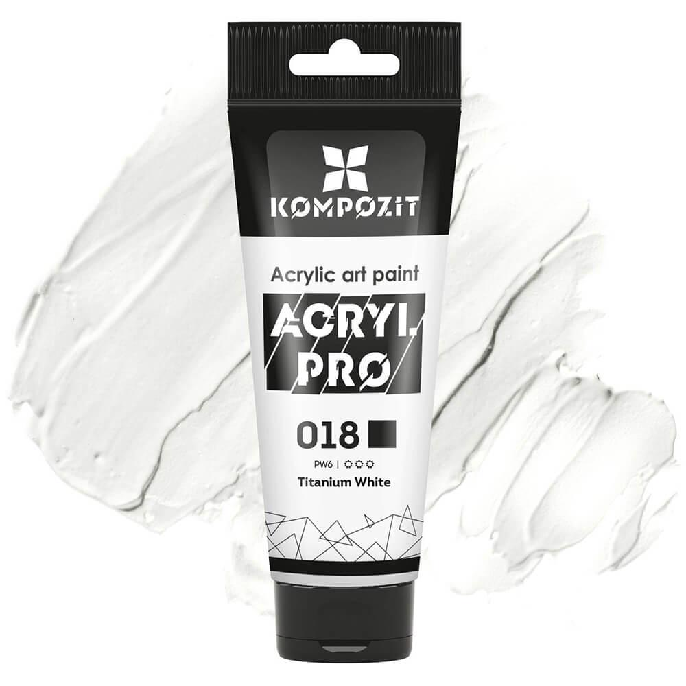 Акрилова фарба ART Kompozit 018 75 мл Білила титанові (59018) - фото 1 Акрилова фарба ART Kompozit 018 75 мл Білила титанові (59018) - фото 1